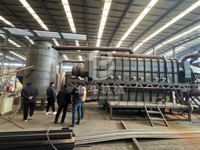 大型高溫炭化設備迎考察,技術性能受關注